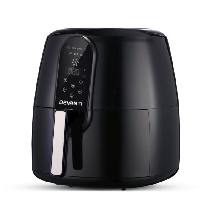 Devanti 7L Oil Free Air Fryer - Black - Image 2