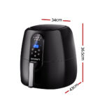 Devanti 7L Oil Free Air Fryer - Black - Image 3