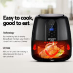 Devanti 7L Oil Free Air Fryer - Black - Image 4