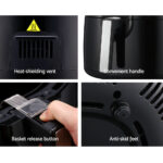Devanti 7L Oil Free Air Fryer - Black - Image 6