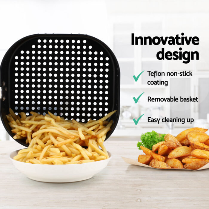 Devanti 7L Oil Free Air Fryer - Black - Image 7