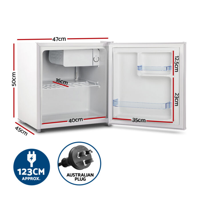 Devanti 48L Bar Fridge White - Image 3