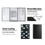 Devanti 122L Bar Fridge - Black - Image 6