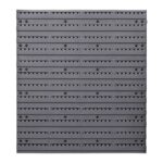 Giantz 48 Storage Bin Rack Wall Mounted Steel Board - Image 4