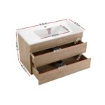 Cefito Vanity Unit 915mm with Basin Oak - Image 3