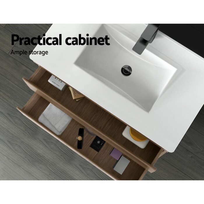 Cefito Vanity Unit 915mm with Basin Oak - Image 6