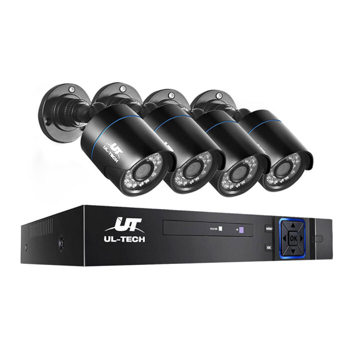 UL-tech CCTV Security System 8CH DVR 4 Cameras 1080p - Image 2