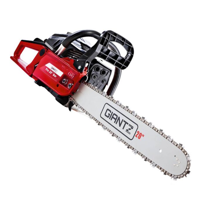 GIANTZ 52CC Petrol Commercial Chainsaw Chain Saw Bar E-Start Black - Image 2