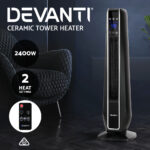 Devanti Electric Ceramic Tower Heater 2400W - Image 4