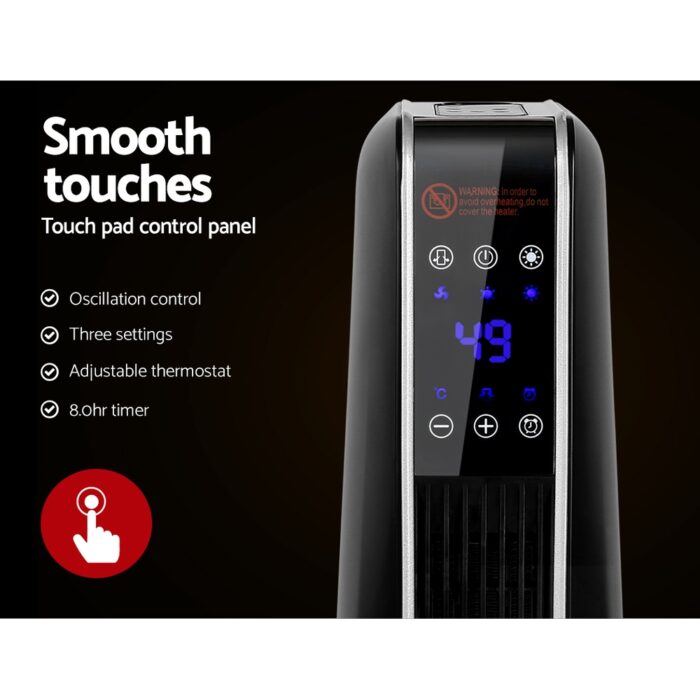 Devanti Electric Ceramic Tower Heater 2400W - Image 6