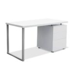 Artiss Computer Desk Drawer White 140CM - Image 2