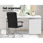 Artiss Computer Desk Drawer White 140CM - Image 5