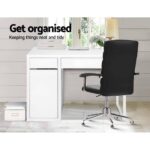 Artiss Computer Desk Drawer Cabinet White - Image 5