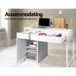 Artiss Computer Desk Drawer Cabinet White - Image 6