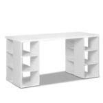 Artiss Computer Desk Bookshelf White 150CM - Image 2