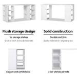 Artiss Computer Desk Bookshelf White 150CM - Image 7