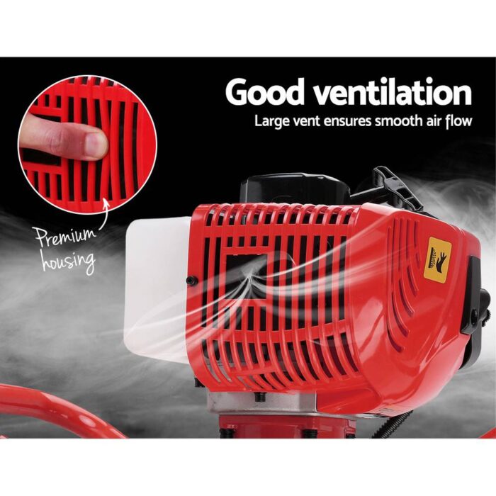Giantz 66CC Post Hole Digger Motor Only Petrol Engine Red - Image 6
