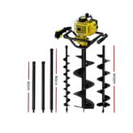 Giantz 92CC Post Hole Digger Petrol Drill Auger Extension Bits - Image 3