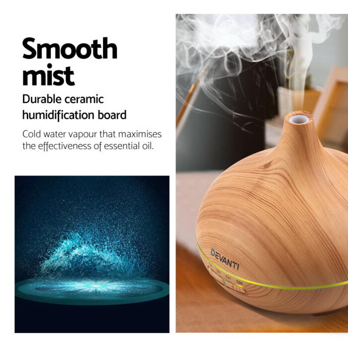 Devanti Aroma Diffuser Aromatherapy Humidifier 300ml - Image 6