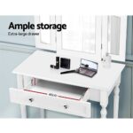 Artiss Dressing Table Stool Mirror Drawer Makeup Jewellery Cabinet Organizer - Image 6