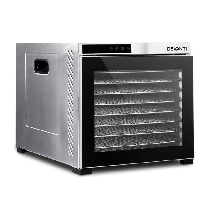 Devanti 10 Trays Food Dehydrator Stainless Steel Tray - Image 2