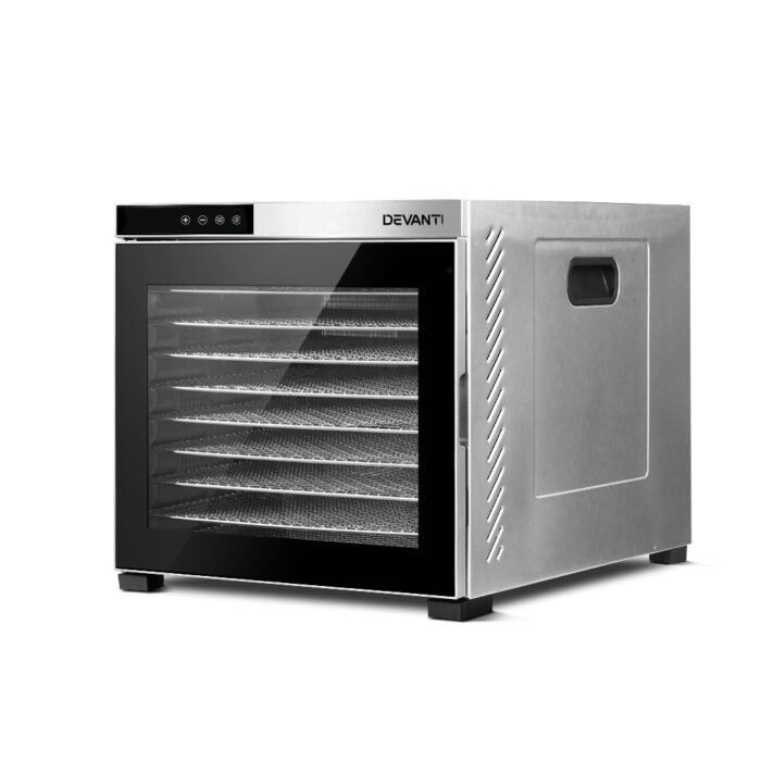 Devanti 10 Trays Food Dehydrator Stainless Steel Tray - Image 4