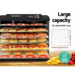 Devanti 6 Trays Food Dehydrator Stainless Steel Tray - Image 7