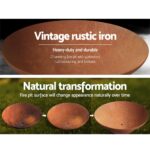Grillz Fire Pit Bowl Cast Iron Rustic 80cm - Image 3