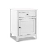 Artiss Bedside Tables Big Storage Drawers Cabinet Nightstand Lamp Chest White - Image 2