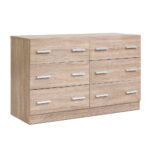 Artiss 6 Chest of Drawers - VEDA Oak - Image 2