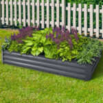 Greenfingers Garden Bed 180x90cm Planter Box Raised Container Galvanised Steel
