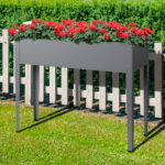 Greenfingers Garden Bed Elevated 100X80X30cm Planter Box Container Galvanised