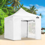 Instahut Gazebo 3x3 Pop Up Marquee Folding Tent Wedding Gazebos Camping Outdoor Shade Canopy White