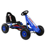 Rigo Kids Pedal Go Kart Car Ride On Toys Racing Bike Rubber Tyre Adjustable Seat - Image 2