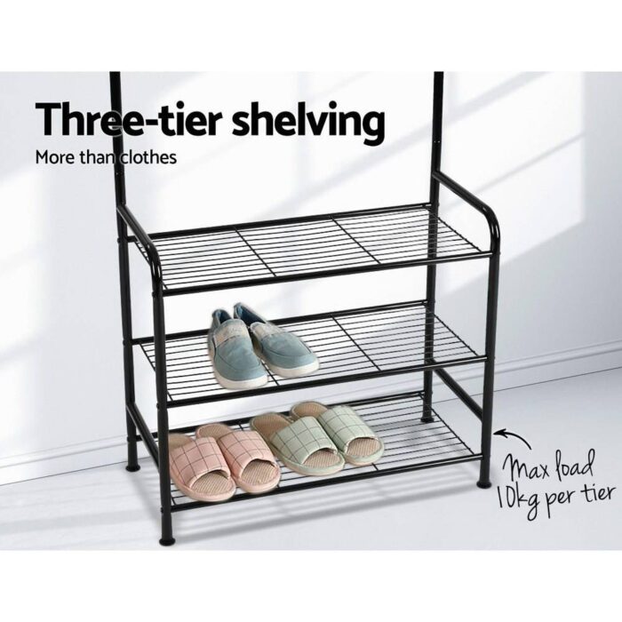 Artiss Clothes Rack Coat Stand 179cm Hanger Rail Closet - Image 7