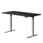 Artiss Standing Desk Adjustable Height Desk Electric Motorised Grey Frame Black Desk Top 140cm - Image 2