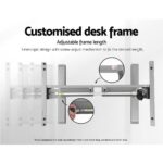 Artiss Standing Desk Adjustable Height Desk Electric Motorised Grey Frame Black Desk Top 140cm - Image 7