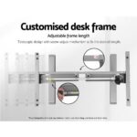 Artiss Standing Desk Adjustable Height Desk Electric Motorised Grey Frame White Desk Top 140cm - Image 7