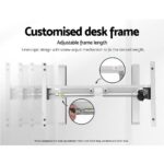 Artiss Standing Desk Adjustable Height Desk Electric Motorised White Frame Black Desk Top 120cm - Image 7