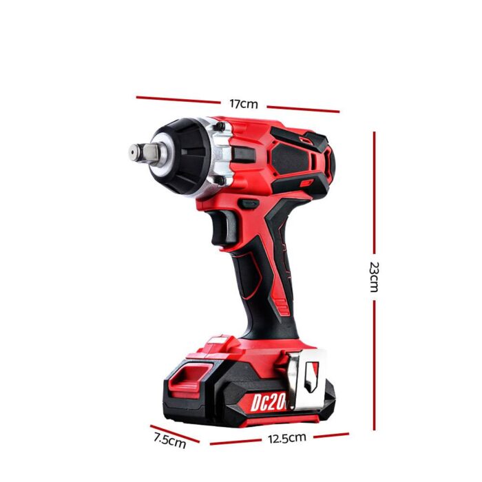 GIANTZ Cordless Impact Wrench 20V Lithium-Ion Battery Rattle Gun Sockets - Image 3