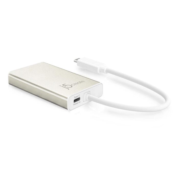 J5create JCA374 USB-C TYPE-C Multi adapter (USB-C to 2 x USB 3.0, Gigabit Ethernet port, HDMI) - Image 3