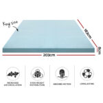 Giselle Bedding Memory Foam Mattress Topper Cool Gel 8cm King - Image 3