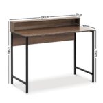 Artiss Computer Desk Shelf Oak 100CM - Image 3