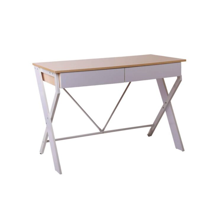 Artiss Computer Desk Drawer Oak 100CM - Image 2