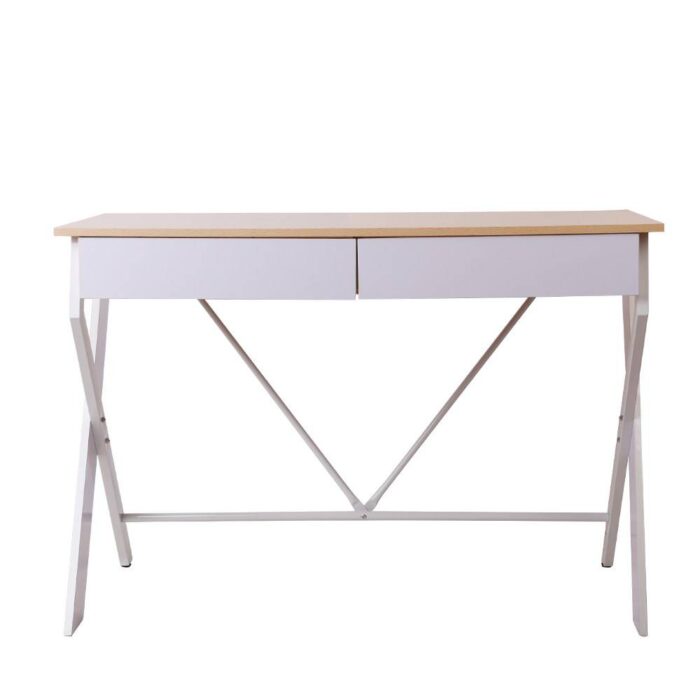 Artiss Computer Desk Drawer Oak 100CM - Image 4