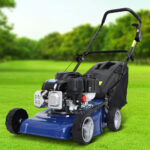 Lawn Mower 139cc 17" Petrol Powered Push Lawnmower 4 Stroke Steel Deck