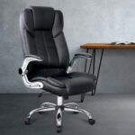 Artiss Executive Office Chair Leather Tilt Black