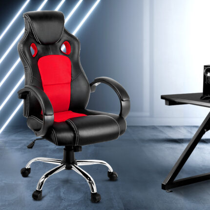 Artiss Gaming Chair Computer Office Chairs Red & Black