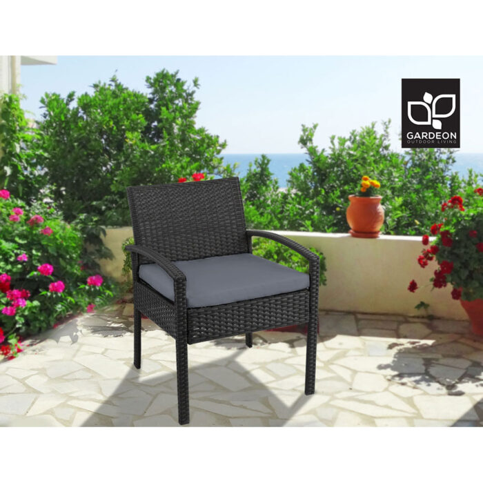 Gardeon Outdoor Dining Chairs Patio Furniture Rattan Lounge Chair Cushion Felix - Image 7