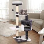 i.Pet Cat Tree 112cm Tower Scratching Post Scratcher Wood Condo House Furniture